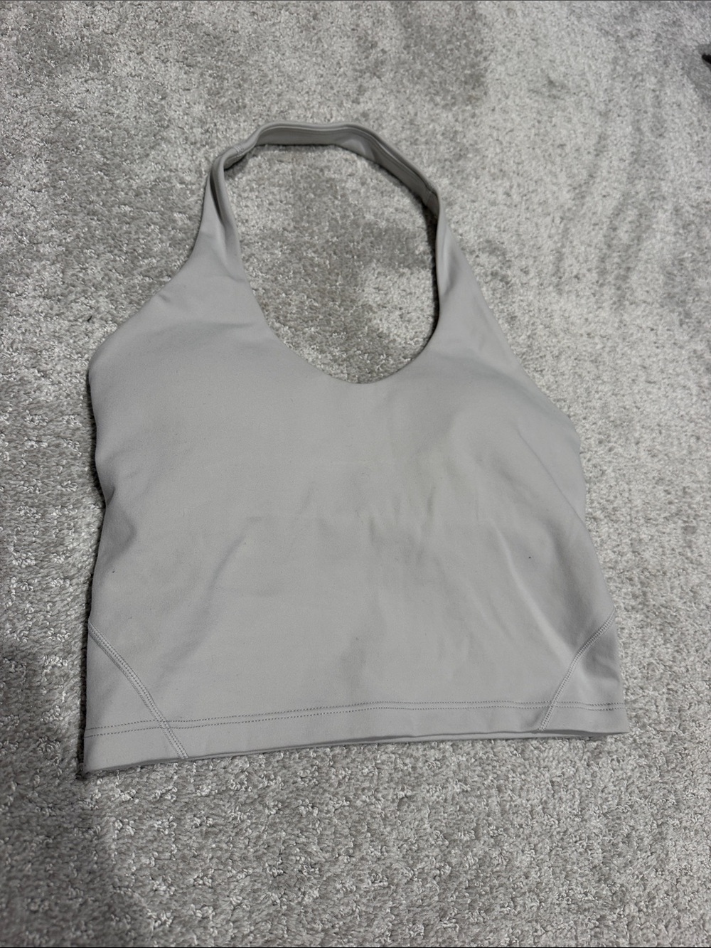 Light Gray Halter Tank Top